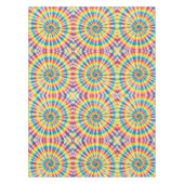 Psychedelische Tie Dye | Groovy Retro Tafelkleed (Voorkant)