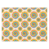 Psychedelische Tie-Dye | Groovy Retro Tafelkleed (Voorkant (Horizontaal))