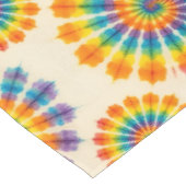 Psychedelische Tie-Dye | Groovy Retro Tafelkleed (Gekanteld)