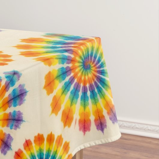 Psychedelische Tie-Dye | Groovy Retro Tafelkleed (Voorbeeld)