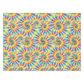 Psychedelische Tie Dye | Groovy Retro Tafelkleed (Voorkant (Horizontaal))