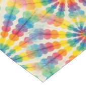 Psychedelische Tie Dye | Groovy Retro Tafelkleed (Gekanteld)