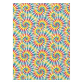 Psychedelische Tie Dye | Groovy Retro Tafelkleed (Voorkant)