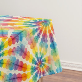 Psychedelische Tie Dye | Groovy Retro Tafelkleed