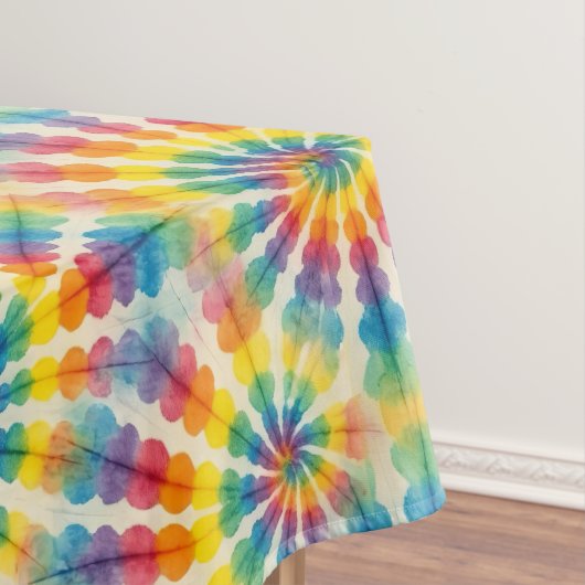 Psychedelische Tie Dye | Groovy Retro Tafelkleed (Voorbeeld)