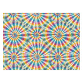 Psychedelische Tie Dye | Groovy Retro Tafelkleed (Voorkant (Horizontaal))