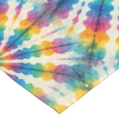 Psychedelische Tie Dye | Groovy Retro Tafelkleed (Gekanteld)