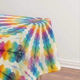 Psychedelische Tie Dye | Groovy Retro Tafelkleed