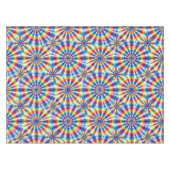 Psychedelische Tie Dye | Groovy Retro Tafelkleed (Voorkant (Horizontaal))
