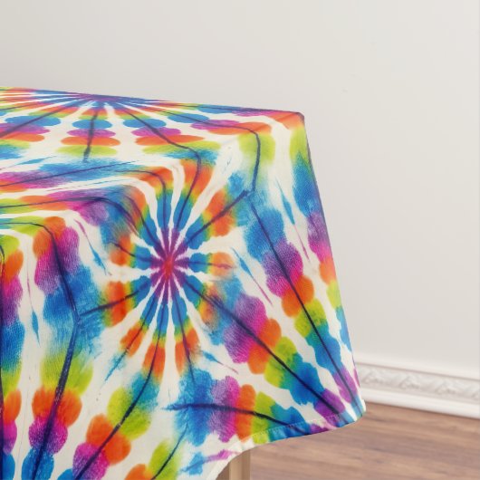 Psychedelische Tie Dye | Groovy Retro Tafelkleed (Voorbeeld)