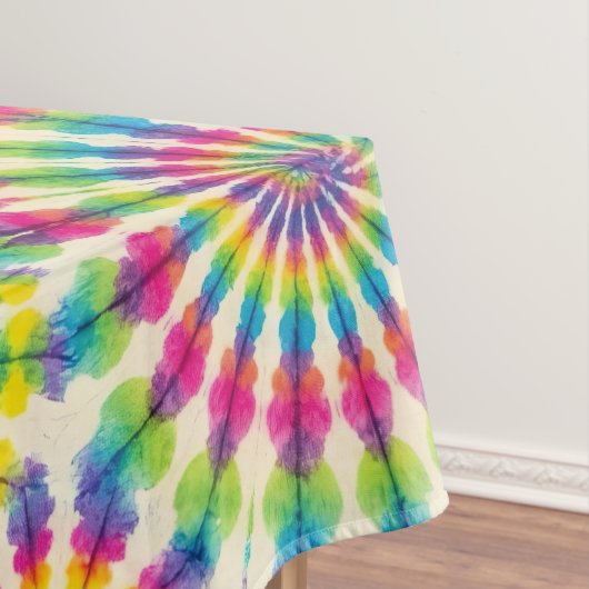 Psychedelische Tie Dye | Groovy Retro Tafelkleed (Voorbeeld)