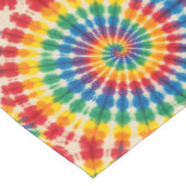 Psychedelische Tie Dye | Groovy Retro Tafelkleed (Gekanteld)