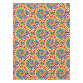 Psychedelische Tie Dye | Groovy Retro Tafelkleed (Voorkant)