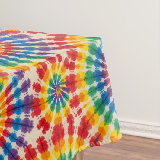 Psychedelische Tie Dye | Groovy Retro Tafelkleed (Voorbeeld)