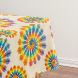 Psychedelische Tie Dye | Groovy Retro Tafelkleed