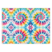 Psychedelische Tie Dye | Groovy Retro Tafelkleed (Voorkant (Horizontaal))
