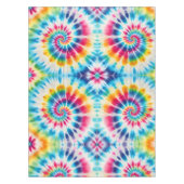 Psychedelische Tie Dye | Groovy Retro Tafelkleed (Voorkant)