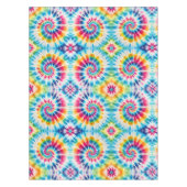 Psychedelische Tie Dye | Groovy Retro Tafelkleed (Voorkant)