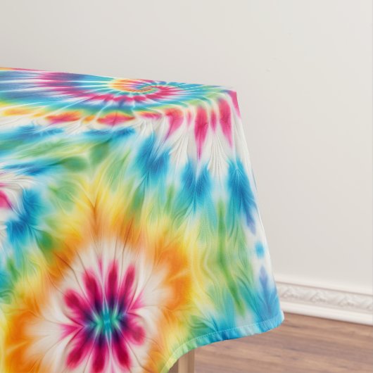 Psychedelische Tie Dye | Groovy Retro Tafelkleed (Voorbeeld)