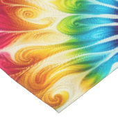Psychedelische Tie Dye | Groovy Retro Tafelkleed (Gekanteld)