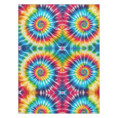 Psychedelische Tie Dye | Groovy Retro Tafelkleed (Voorkant)