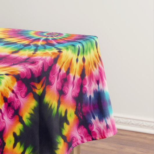 Psychedelische Tie Dye | Groovy Retro Tafelkleed (Voorbeeld)
