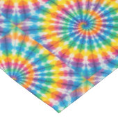 Psychedelische Tie Dye | Groovy Retro Tafelkleed (Gekanteld)