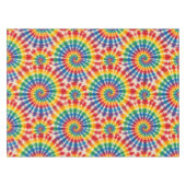Psychedelische Tie Dye | Groovy Retro Tafelkleed (Voorkant (Horizontaal))