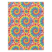 Psychedelische Tie Dye | Groovy Retro Tafelkleed (Voorkant)