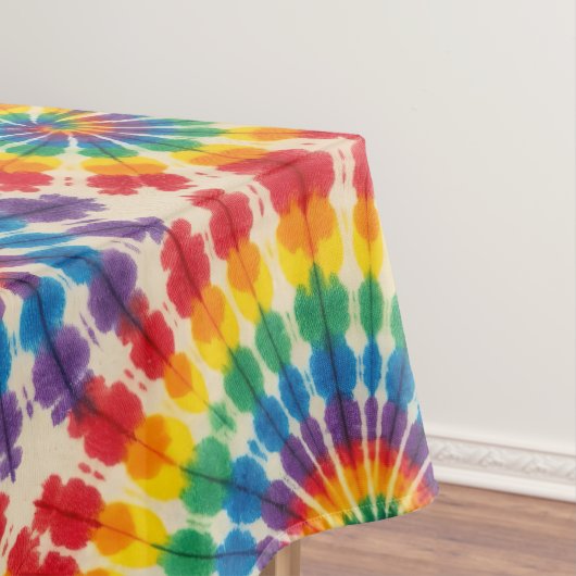 Psychedelische Tie Dye | Groovy Retro Tafelkleed (Voorbeeld)