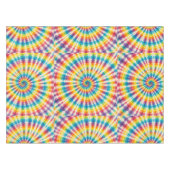Psychedelische Tie Dye | Groovy Retro Tafelkleed (Voorkant (Horizontaal))