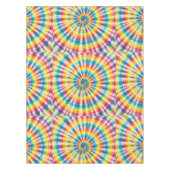 Psychedelische Tie Dye | Groovy Retro Tafelkleed (Voorkant)