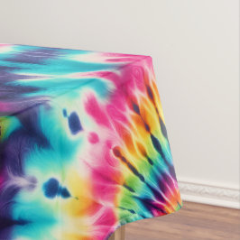 Psychedelische Tie-Dye | Groovy Retro Tafelkleed