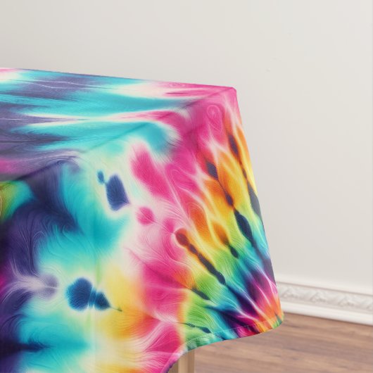 Psychedelische Tie-Dye | Groovy Retro Tafelkleed (Voorbeeld)