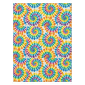 Psychedelische Tie Dye | Groovy Retro Tafelkleed (Voorkant)