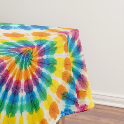 Psychedelische Tie Dye | Groovy Retro Tafelkleed (Voorbeeld)