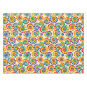 Psychedelische Tie Dye | Groovy Retro Tafelkleed (Voorkant (Horizontaal))