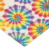 Psychedelische Tie Dye | Groovy Retro Tafelkleed (Gekanteld)