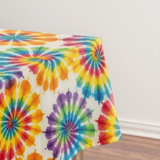 Psychedelische Tie Dye | Groovy Retro Tafelkleed (Voorbeeld)