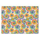 Psychedelische Tie Dye | Groovy Retro Tafelkleed (Voorkant (Horizontaal))