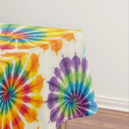 Psychedelische Tie Dye | Groovy Retro Tafelkleed