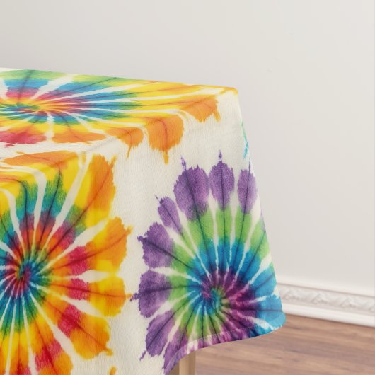 Psychedelische Tie Dye | Groovy Retro Tafelkleed (Voorbeeld)