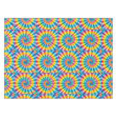 Psychedelische Tie Dye | Groovy Retro Tafelkleed (Voorkant (Horizontaal))