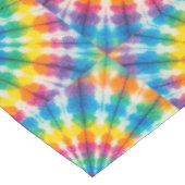 Psychedelische Tie Dye | Groovy Retro Tafelkleed (Gekanteld)