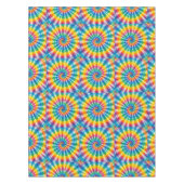Psychedelische Tie Dye | Groovy Retro Tafelkleed (Voorkant)