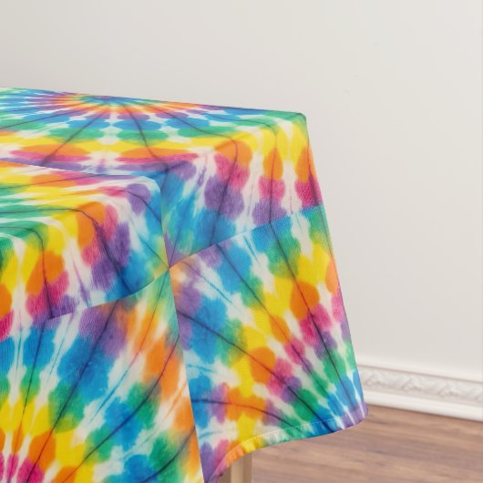 Psychedelische Tie Dye | Groovy Retro Tafelkleed (Voorbeeld)