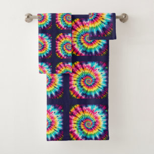 Psychedelische Tie-Dye-Patroon Handdoekenset Bad Handdoek
