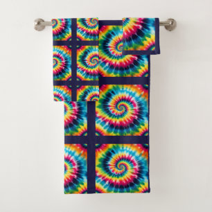 Psychedelische Tie Dye Patroon Handdoekenset Bad Handdoek