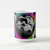 Psychedelische Tie-Dye Planeet en Abstracte Ontwer Koffiemok (Center)