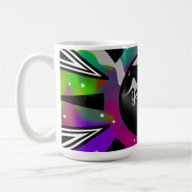 Psychedelische Tie-Dye Planeet en Abstracte Ontwer